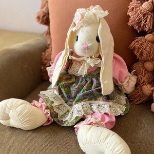 Vintage Floral Dress Bunny